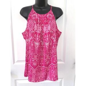 Violet + Claire Women's Paisley Pink Sleeveless tank top